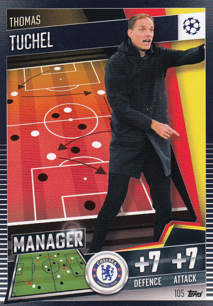 #105 Thomas Tuchel (Chelsea) Match Attax 101 2020/21 MANAGER