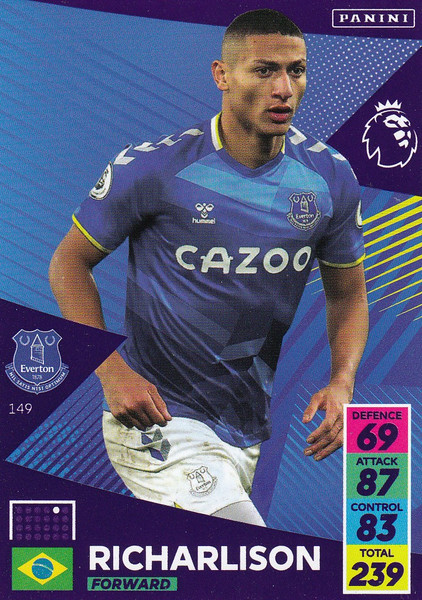 #149 Richarlison (Everton) Adrenalyn XL Premier League 2021/22