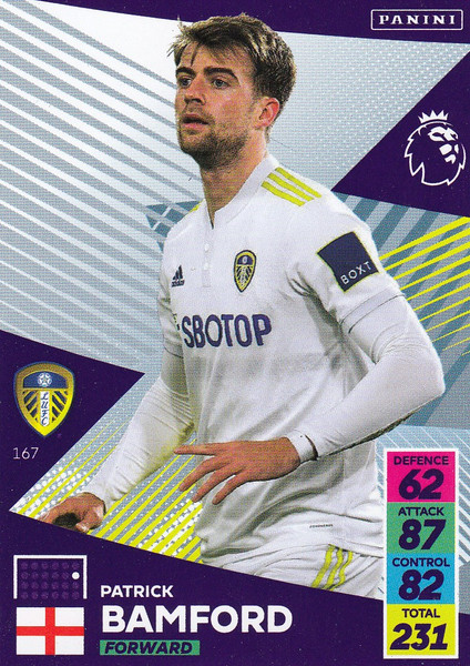 #167 Patrick Bamford (Leeds United) Adrenalyn XL Premier League 2021/22