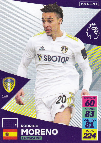 #169 Rodrigo Moreno (Leeds United) Adrenalyn XL Premier League 2021/22