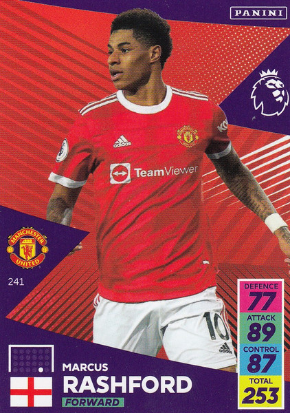 #241 Marcus Rashford (Manchester United) Adrenalyn XL Premier League 2021/22