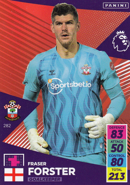 #282 Fraser Forster (Southampton) Adrenalyn XL Premier League 2021/22