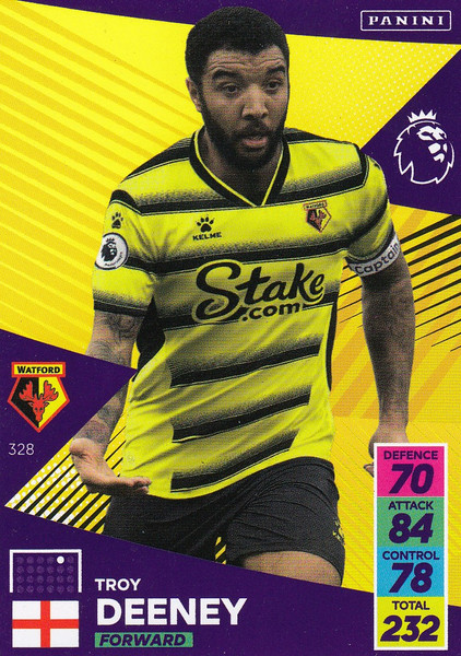 #328 Troy Deeney (Watford) Adrenalyn XL Premier League 2021/22