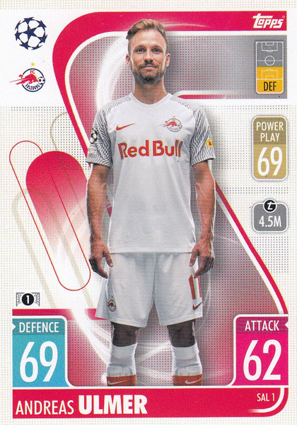 #SAL1 Andreas Ulmer (FC Salzburg) Match Attax Champions League 2021/22