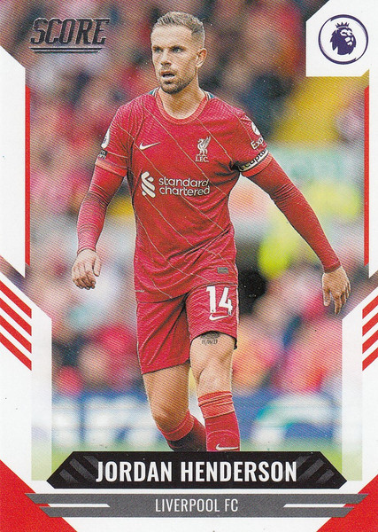 #36 Jordan Henderson (Liverpool) Panini Score Premier League 2021-22
