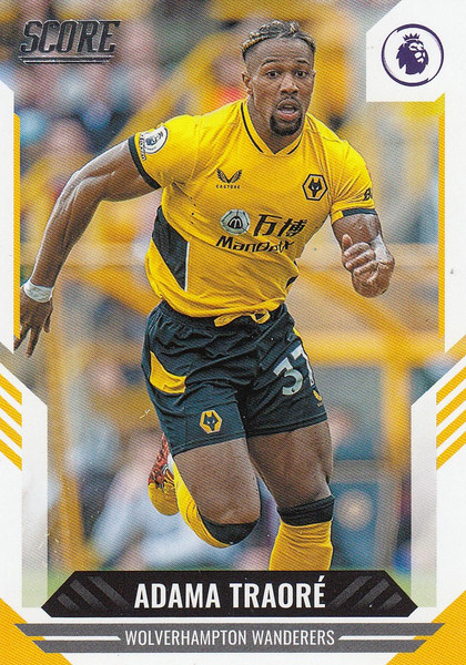 #87 Adama Traore (Wolverhampton Wanderers) Panini Score Premier League 2021-22