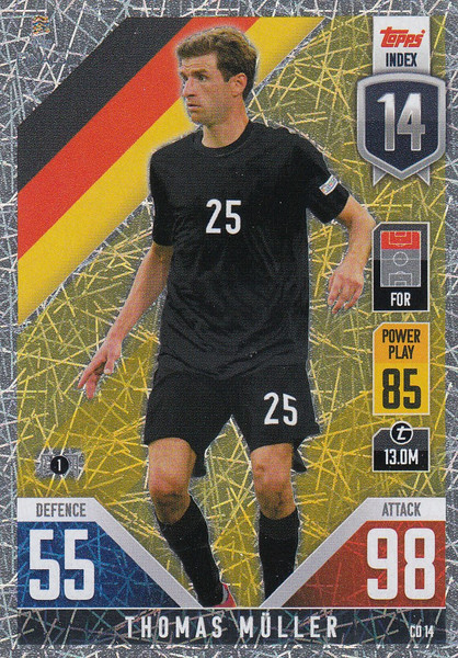 #CD14 Thomas Muller (Germany) Match Attax 101 2022 101 COUNTDOWN