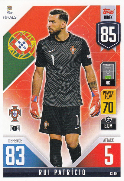 #CD85 Rui Patricio (Portugal) Match Attax 101 2022 101 COUNTDOWN