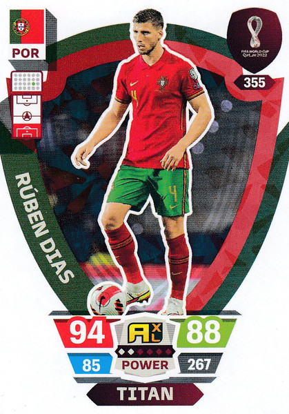 #355 Ruben Dias (Portugal) World Cup Qatar 2022 TITAN