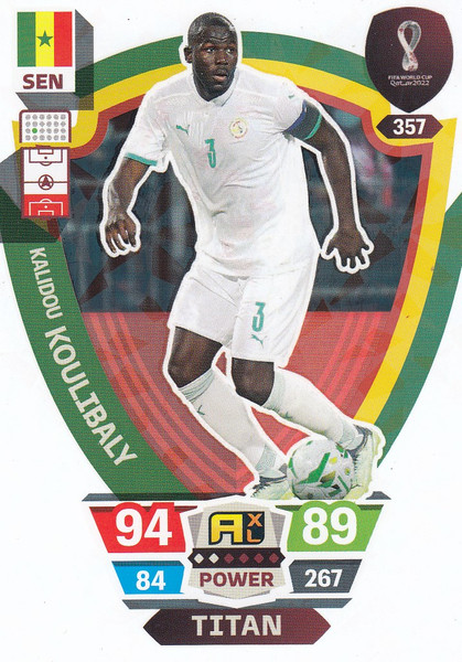 #357 Kalidou Koulibaly (Senegal) World Cup Qatar 2022 TITAN