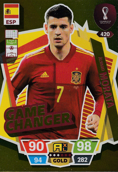 #420 Alvaro Morata (Spain) World Cup Qatar 2022 GAME CHANGER