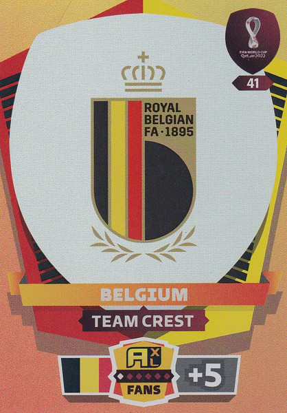 #41 Team Crest (Belgium) World Cup Qatar 2022