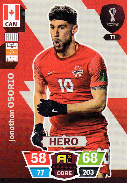 #71 Jonathan Osorio (Canada) World Cup Qatar 2022