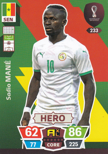 #233 Sadio Mane (Senegal) World Cup Qatar 2022