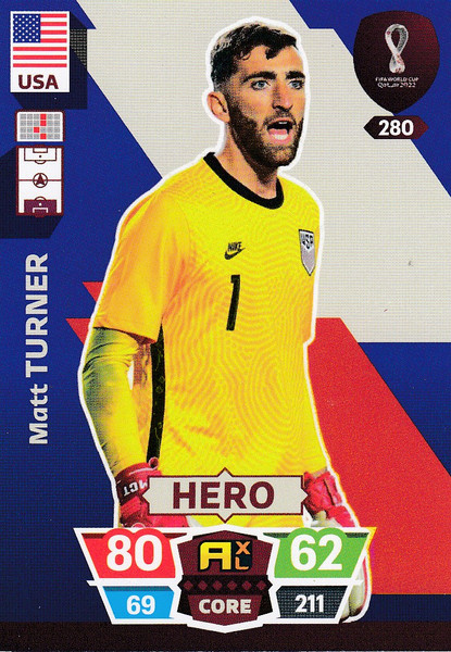 #280 Matt Turner (USA) World Cup Qatar 2022