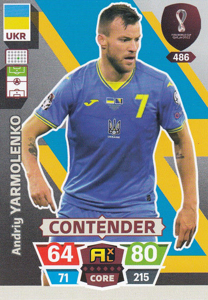 #486 Andriy Yarmolenko (Ukraine) World Cup Qatar 2022