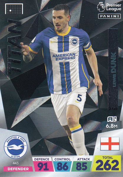 #443 Lewis Dunk (Brighton & HA) Adrenalyn XL Premier League 2023 TITAN