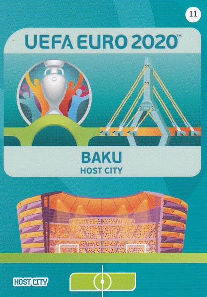 #11 Baku (Azerbaijan)  Adrenalyn XL Euro 2020 HOST CITY