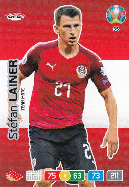 #35 Stefan Lainer (Austria)  Adrenalyn XL Euro 2020