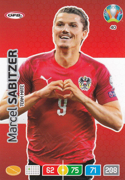 #40 Marcel Sabitzer (Austria)  Adrenalyn XL Euro 2020