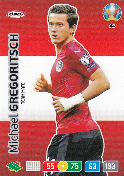 #44 Michael Gregoritsch (Austria)  Adrenalyn XL Euro 2020