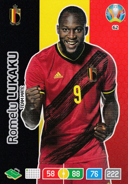 #62 Romelu Lukaku (Belgium)  Adrenalyn XL Euro 2020