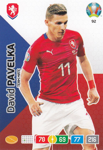 #92 David Pavelka (Czech Republic) Adrenalyn XL Euro 2020