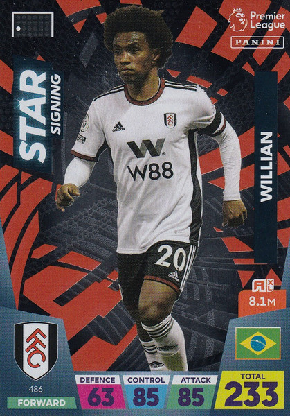 #486 Willian (Fulham) Adrenalyn XL Premier League 2023 STAR SIGNING