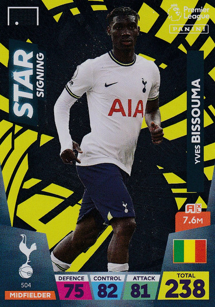 #504 Yves Bissouma (Tottenham Hotspur) Adrenalyn XL Premier League 2023 STAR SIGNING