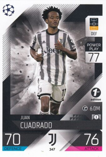 #347 Juan Cuadrado (Juventus) Match Attax Champions League 2022/23 1st EDITION