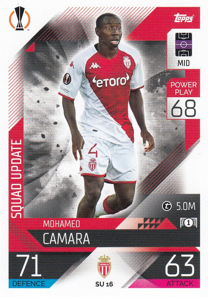 #SU16 Mohamed Camara (AS Monaco FC) Match Attax EXTRA Champions League 2022/23