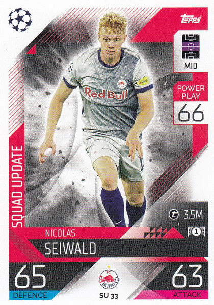 #SU33 Nicolas Seiwald (FC Salzburg) Match Attax EXTRA Champions League 2022/23