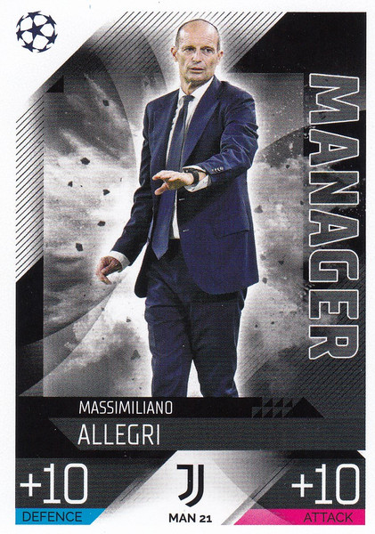 #MAN21 Maximiliano Allegri (Juventus) Match Attax EXTRA Champions League 2022/23