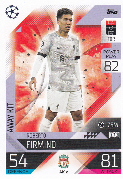 #AK2 Roberto Firmino (Liverpool) Match Attax EXTRA Champions League 2022/23