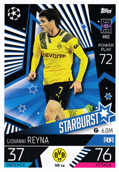 #SB14 Giovanni Reyna (Borussia Dortmund) Match Attax EXTRA Champions League 2022/23