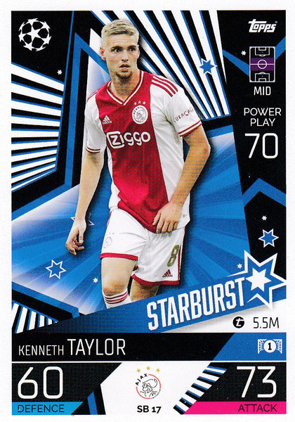 #SB17 Kenneth Taylor (AFC Ajax) Match Attax EXTRA Champions League 2022/23