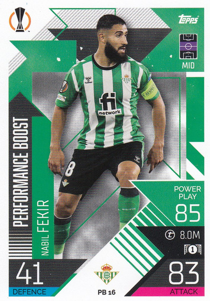 #PB16 Nabil Fekir (Real Betis Balompié) Match Attax EXTRA Champions League 2022/23