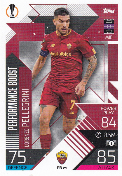 #PB21 Lorenzo Pellegriini (AS Roma) Match Attax EXTRA Champions League 2022/23