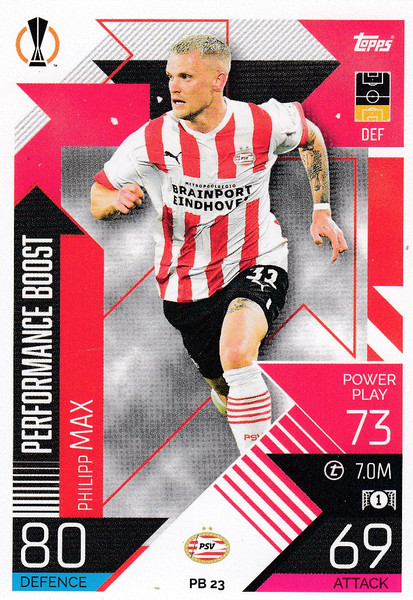 #PB23 Philipp Max (PSV Eindhoven) Match Attax EXTRA Champions League 2022/23