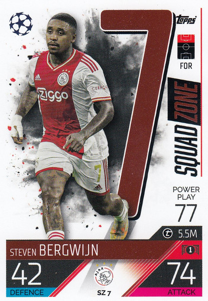 #SZ7 Steven Bergwijn (AFC Ajax) Match Attax EXTRA Champions League 2022/23