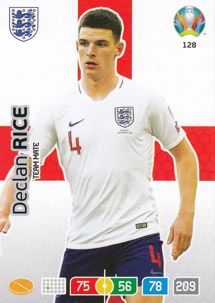 #128 Declan Rice (England) Adrenalyn XL Euro 2020