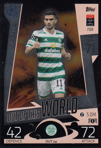 #OUT24 Liel Abada (Celtic FC) Match Attax EXTRA Champions League 2022/23