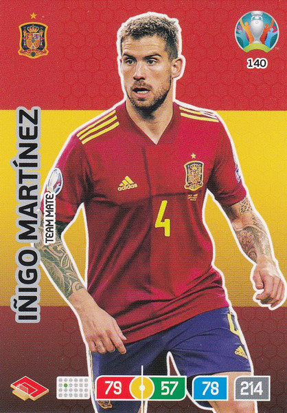 #140 Inigo Martinez (Spain) Adrenalyn XL Euro 2020