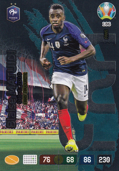 #186 Blaise Matuidi (France) Adrenalyn XL Euro 2020 FANS FAVOURITE