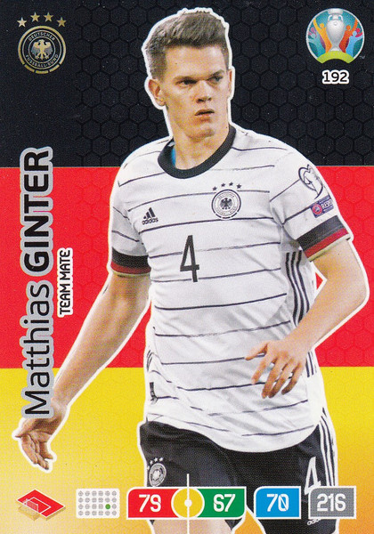 #192 Matthias Ginter (Germany) Adrenalyn XL Euro 2020
