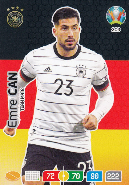 #203 Emre Can (Germany) Adrenalyn XL Euro 2020
