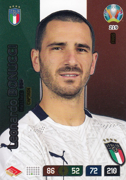 #219 Leonardo Bonucci (Italy) Adrenalyn XL Euro 2020 CAPTAIN