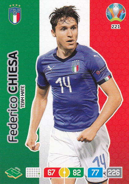 #221 Federico Chiesa (Italy) Adrenalyn XL Euro 2020