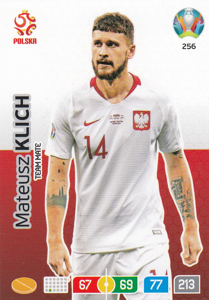 #256 Mateusz Klich (Poland) Adrenalyn XL Euro 2020