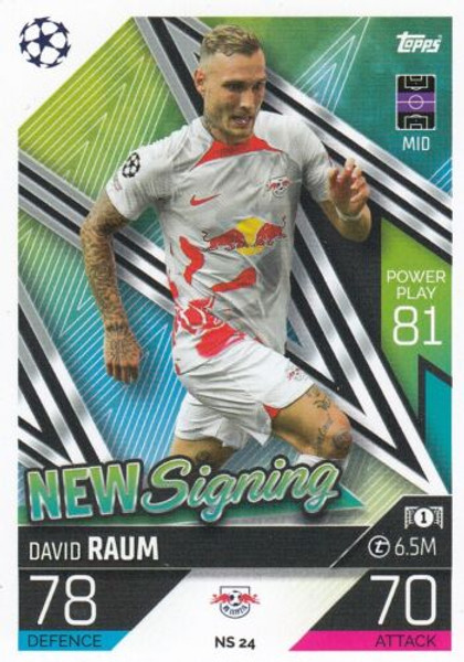 #NS24 David Raum (RB Leipzig) Match Attax Champions League 2022/23 UPDATE CARD